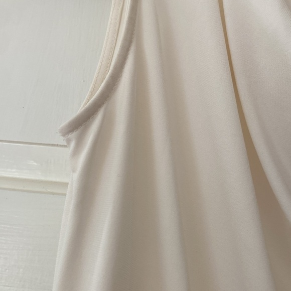 Banana Republic Sleeveless Cowl Blouse White Size Small Shirt Top Work Dressy - Picture 10 of 12